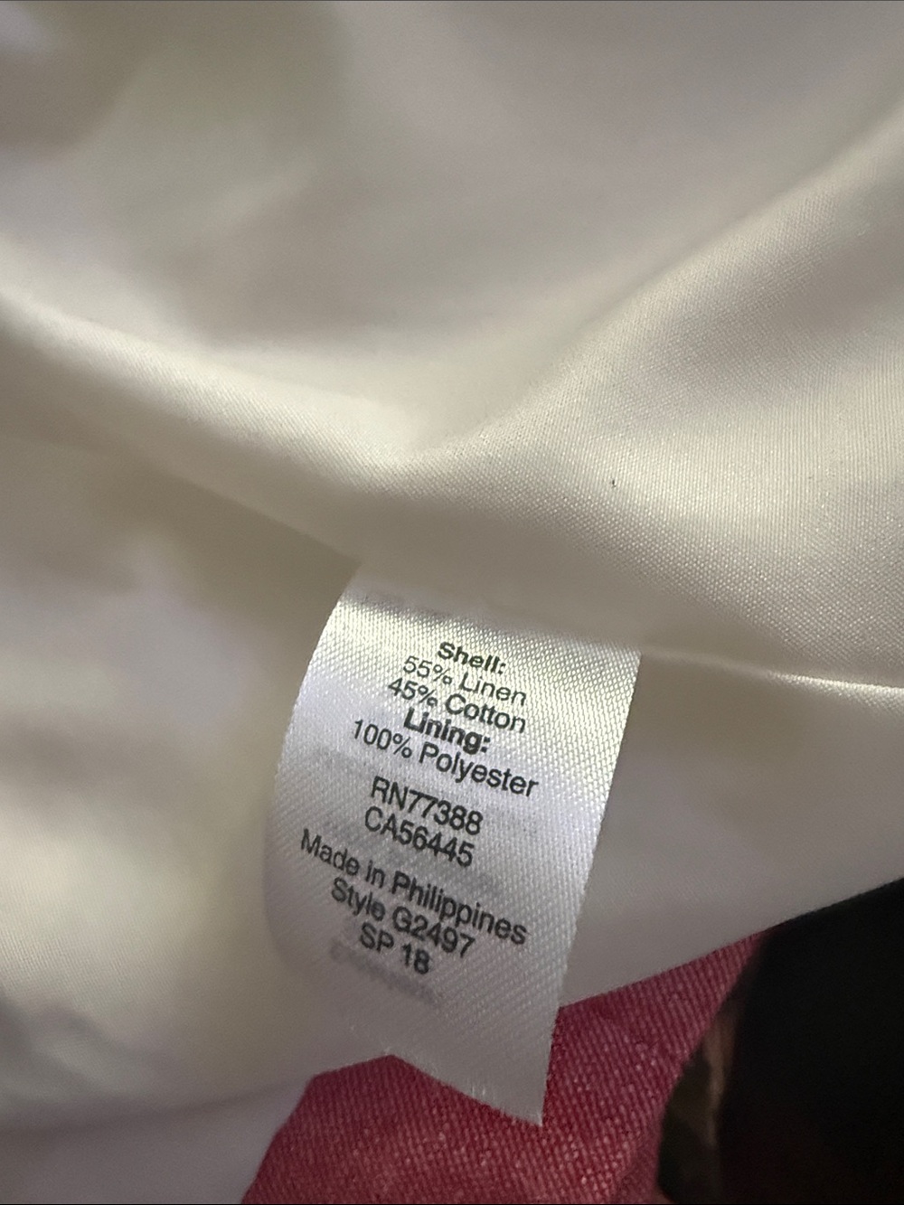 J.Crew Schoolboy Blazer in Linen-Cotton Heathered Red/Pink Women’s 10 - Picture 9 of 10